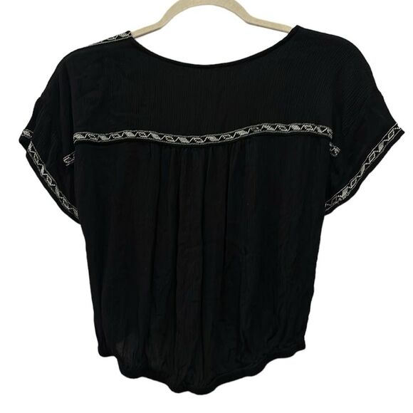Free People Luca Embroidered Top XS Boho Cropped - Picture 7 of 10